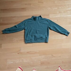 Carve Designs Teal-green Mock Neck Pullover